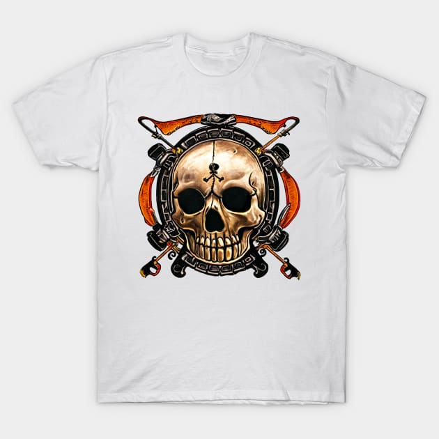 Pirate skull T-Shirt by Sebaslynx